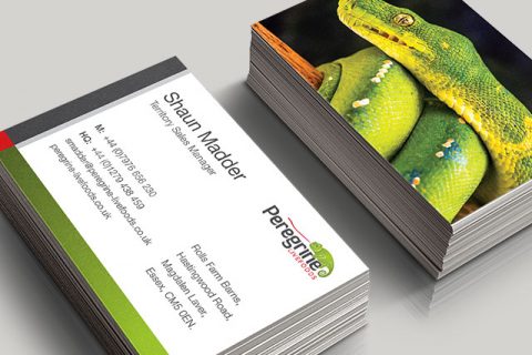 Peregrine Livefoods Business card