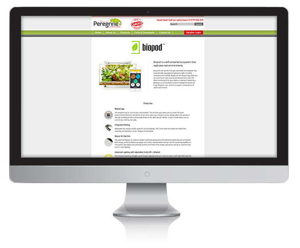 Biopod Landing Page