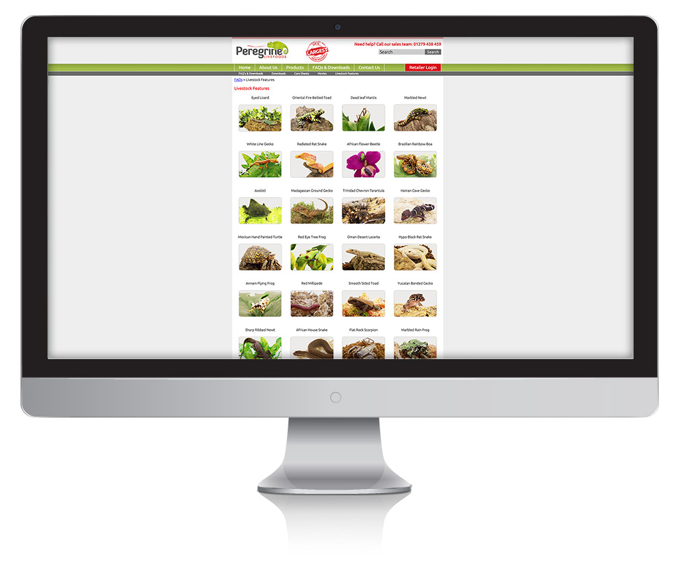 Livestock Features Landing Page