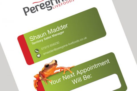 Peregrine Livefoods appointment sheet