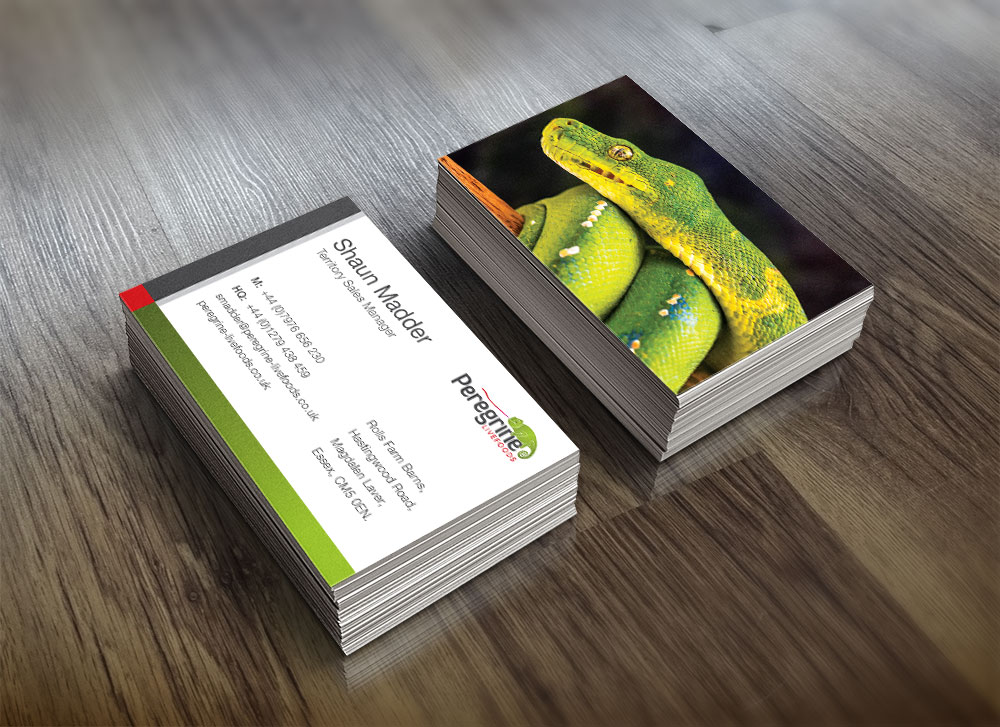 Peregrine Livefoods Business Cards