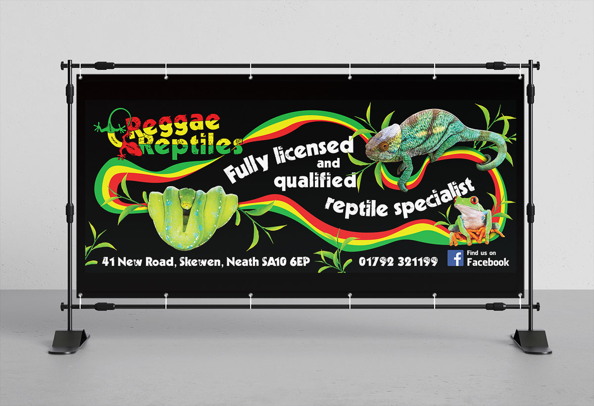 Reggae Reptiles large scale banner
