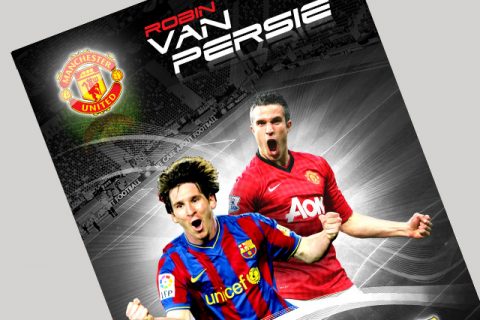 Lionel Messi and Robin Van Persie Poster