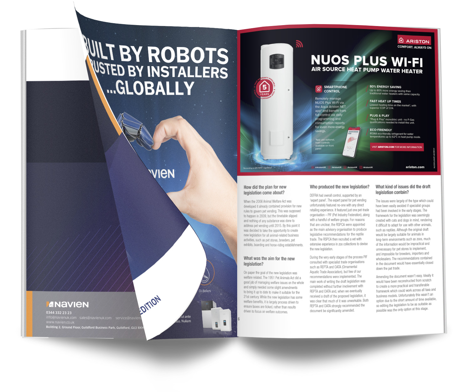 Ariston Nuos Magazine Advert
