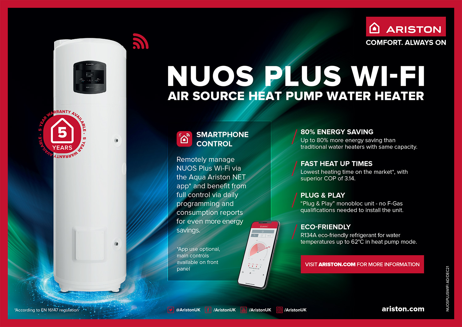 Ariston Nuos Magazine Advert